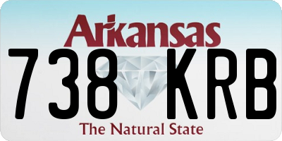 AR license plate 738KRB