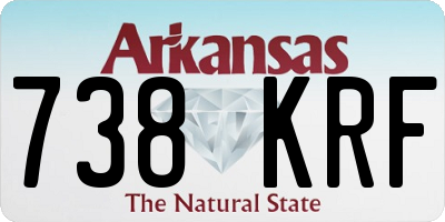 AR license plate 738KRF
