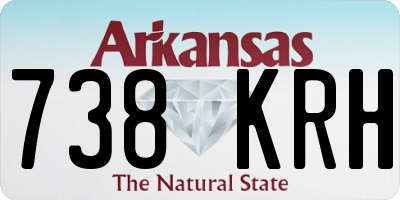 AR license plate 738KRH