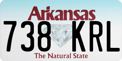 AR license plate 738KRL