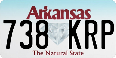 AR license plate 738KRP