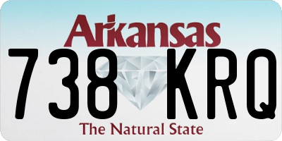 AR license plate 738KRQ