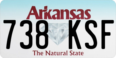 AR license plate 738KSF