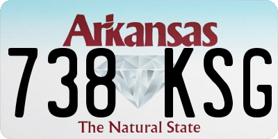 AR license plate 738KSG
