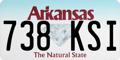 AR license plate 738KSI