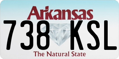 AR license plate 738KSL