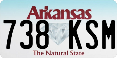 AR license plate 738KSM