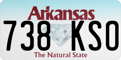 AR license plate 738KSO