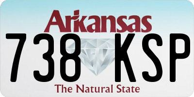 AR license plate 738KSP