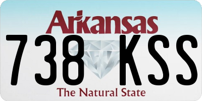 AR license plate 738KSS