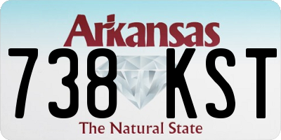 AR license plate 738KST