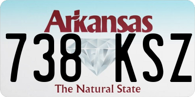 AR license plate 738KSZ