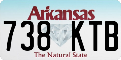 AR license plate 738KTB
