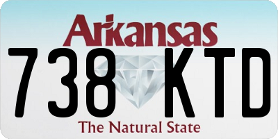 AR license plate 738KTD