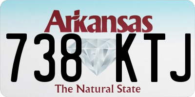 AR license plate 738KTJ