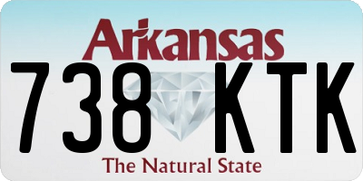 AR license plate 738KTK