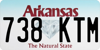 AR license plate 738KTM