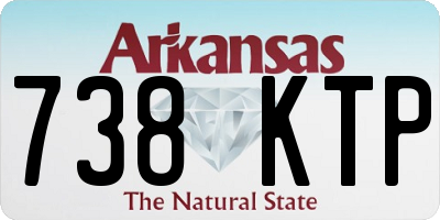AR license plate 738KTP