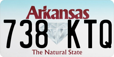 AR license plate 738KTQ