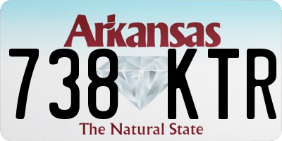 AR license plate 738KTR