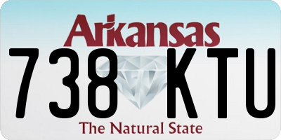 AR license plate 738KTU
