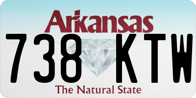 AR license plate 738KTW