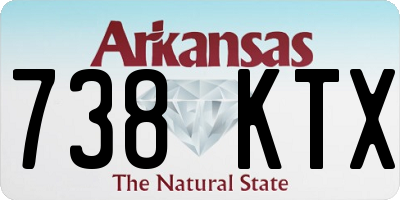 AR license plate 738KTX