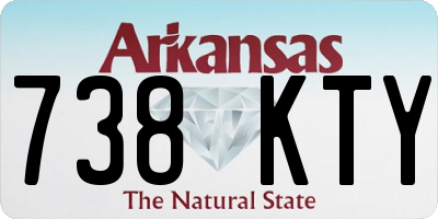 AR license plate 738KTY