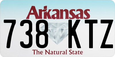 AR license plate 738KTZ