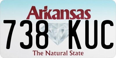 AR license plate 738KUC