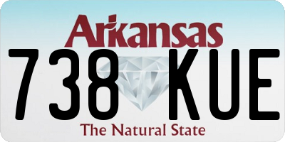 AR license plate 738KUE