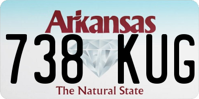 AR license plate 738KUG