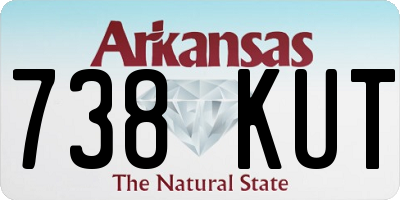 AR license plate 738KUT