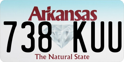 AR license plate 738KUU