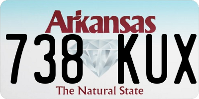 AR license plate 738KUX