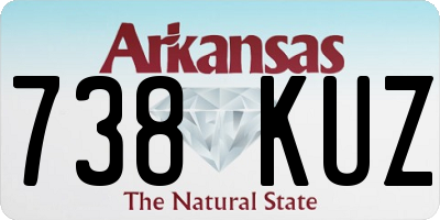 AR license plate 738KUZ