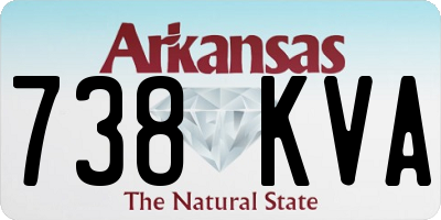 AR license plate 738KVA