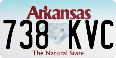 AR license plate 738KVC
