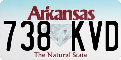 AR license plate 738KVD