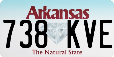 AR license plate 738KVE