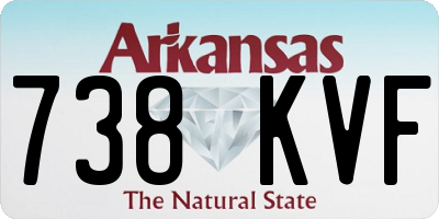 AR license plate 738KVF