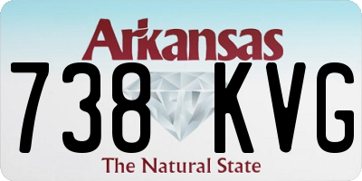 AR license plate 738KVG