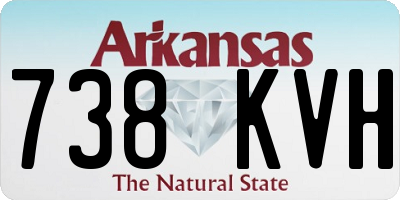 AR license plate 738KVH