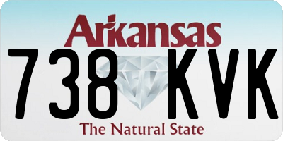 AR license plate 738KVK