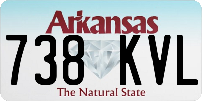 AR license plate 738KVL