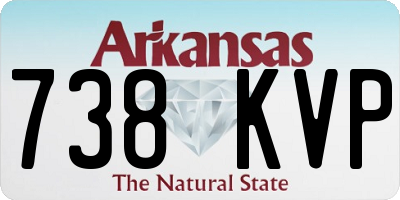 AR license plate 738KVP