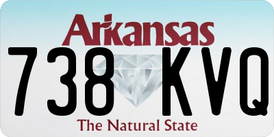 AR license plate 738KVQ