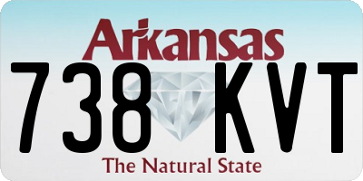AR license plate 738KVT