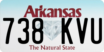 AR license plate 738KVU
