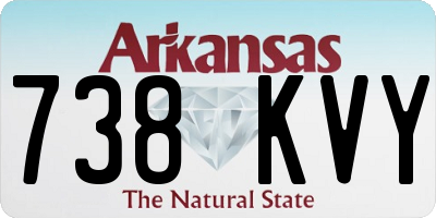 AR license plate 738KVY